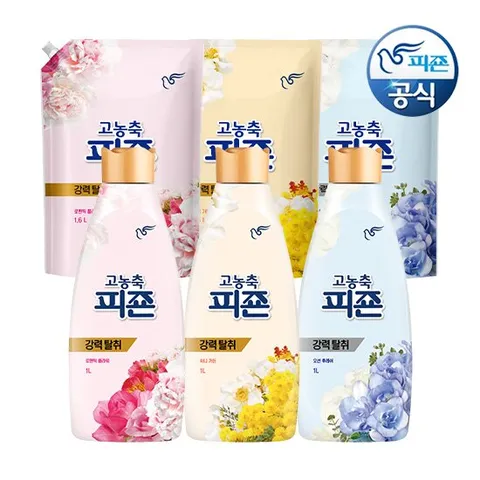 피죤 고농축 섬유유연제 1L 용기 x 1개+1.6L 리필 x 1개