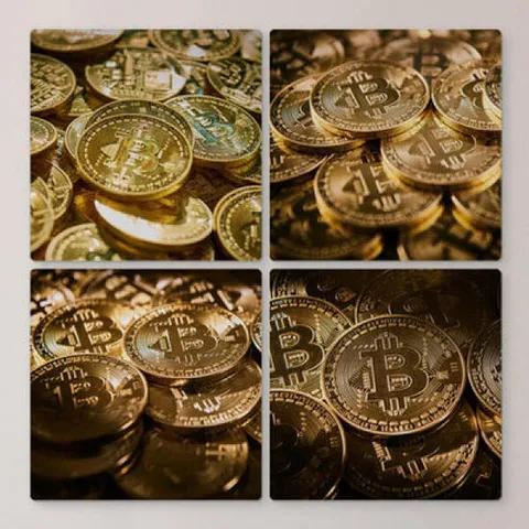 아트박스/꾸밈 if677-멀티액자_비트코인