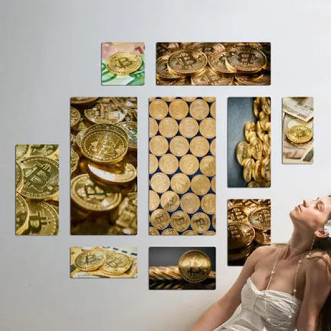 아트박스/꾸밈 if678-멀티액자_가상화폐비트코인
