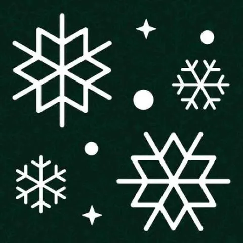 아트박스/리틀메테오 리틀메테오 크리스마스 시트지 눈꽃 스티커