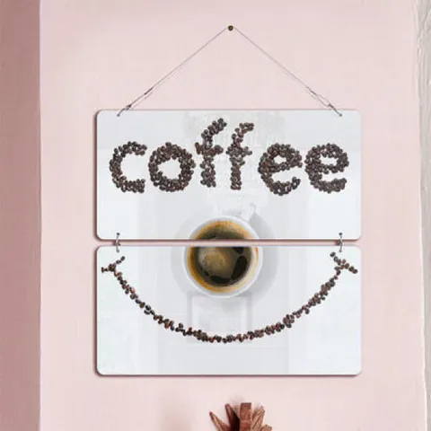 아트박스/꾸밈 nk442-멀티아크릴액자_커피한잔미소한번(2단)