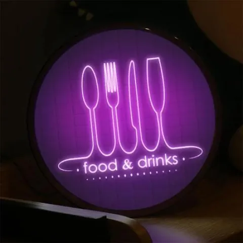 아트박스/꾸밈 nx266-LED액자25R_맛있는식사와음료가있는곳