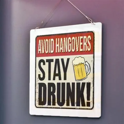 아트박스/꾸밈 nq251-행잉액자_숙취를피하는방법(사각중형)