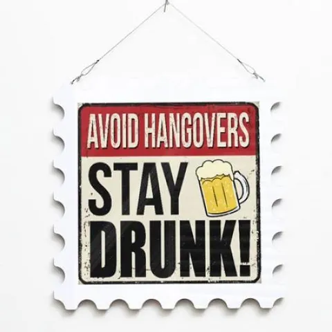 아트박스/꾸밈 nq253-행잉액자_숙취를피하는방법(우표중형)