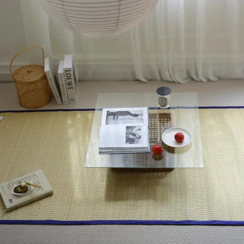 아트박스/메종드룸룸 블루라인 대나무자리 카페트