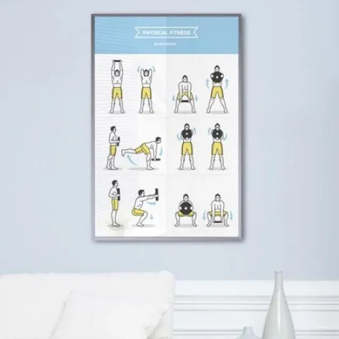 아트박스/꾸밈 ix723-운동하는법_중형메탈액자