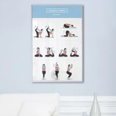 아트박스/꾸밈 ix729-운동하는법_요가_중형메탈액자