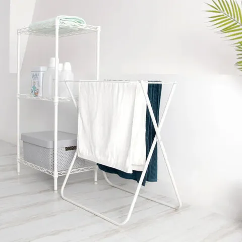 아트박스/서울리빙 화이트 미니 접이식 수건 빨래건조대 (S)