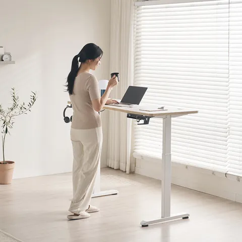 FS-01 모션데스크 싱글모터 1000 사이즈(화이트/블랙)