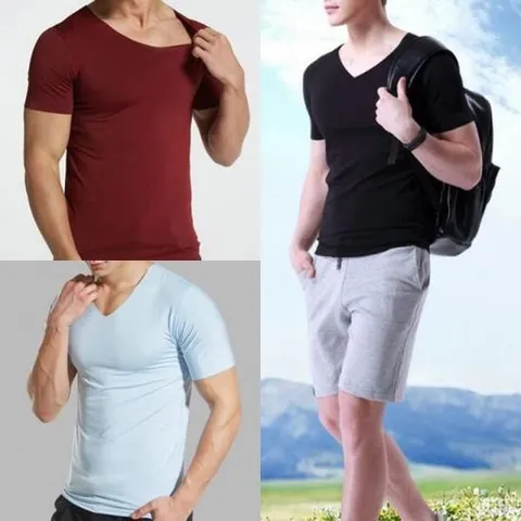 아트박스/이룸 V넥 무봉제 남성 반팔티셔츠 여름 런닝 쿨티셔츠