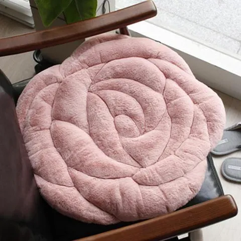 장미 모양 극세사방석 소파 거실 바닥 식탁 의자 방석