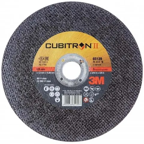 3M 그라인더 날 큐비트론2 5in 절단석 (1장)