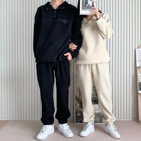 캠크루 남자 스냅풀오버 조거 세트 SD241128M 바지 면바지 데