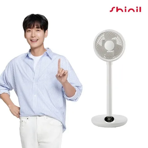 [신일]25년형 에어서큘레이터 음성인식 저소음 BLDC 선풍기 S10se 2대 구성 화이트