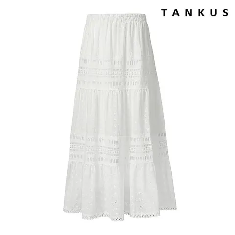 택가 69,000원 [탱커스]레이스 밴딩 롱 스커트 (TX2SK015L0)