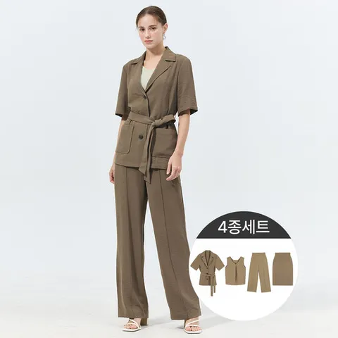 쿨썸머셋업4종(자켓+나시+팬츠+스커트)