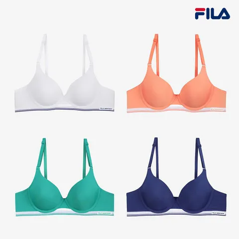 [휠라언더웨어] 아웃핏 영테니스 트임 브라 4종 택 (FI4BAG1452F_4SKU)