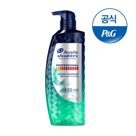 헤드앤숄더 프로페셔널 안티 댄드러프 어드밴스드 가려운 두피케어 샴푸 470ml