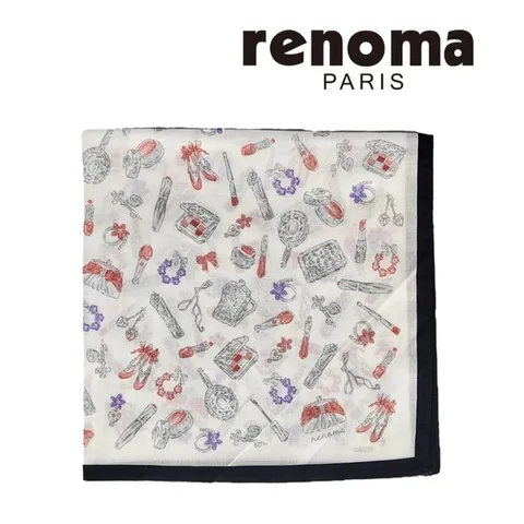 [ 롯데백화점 ][레노마(손수건)]플라워 손수건 6종 택1 PC2080