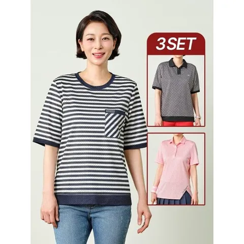 [마담엘레강스][마담엘레강스] 아쿠아 썸머 블라우스 3종 K252BL