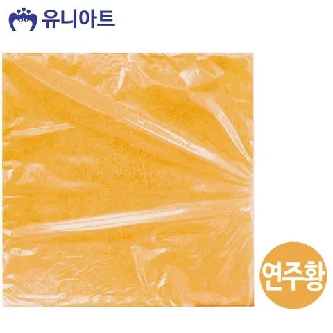 만들기 부직포 4절 (10매입) 연주황 (19번)