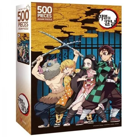 귀멸의칼날 DIY 직소퍼즐 귀멸의 칼날 탄지로 일행 500피스