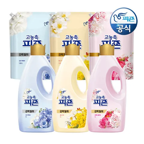 피죤 고농축 섬유유연제 2L 용기 x 1개+1.6L 리필 x 1개