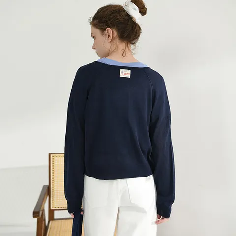 [ 롯데백화점 ][피그먼트]컬러 레글런 가디건