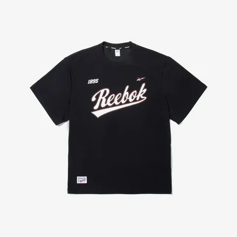 [ AK백화점 ][리복] 썸머 레터링 저지 티셔츠 - 블랙 RETS5ER65BK