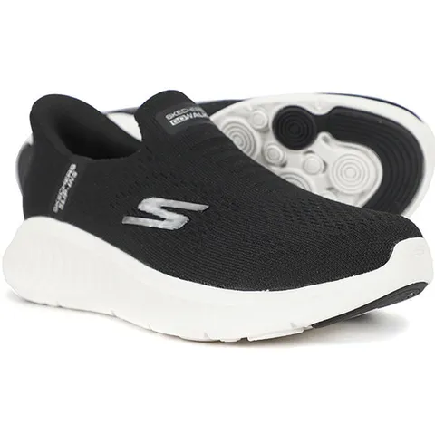 스케쳐스 여성 고워크 나우 슬립인스 (125642-BKW)