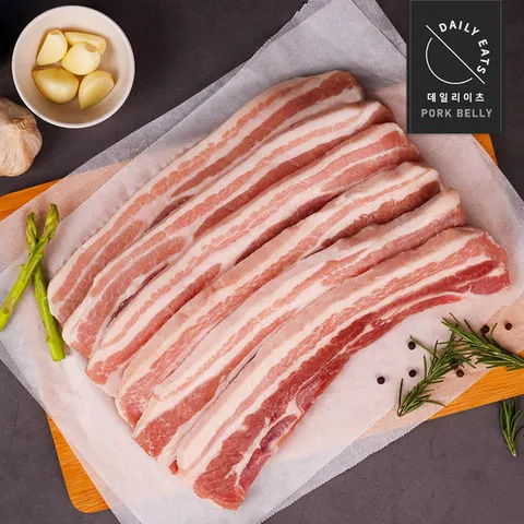 [데일리이츠] 프리미엄 삼겹살 슬라이스 1KG(구이용)