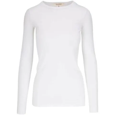 25 FW Nili Lotan 수피마 코튼 긴소매 티셔츠 10061K51WHT TP432061631