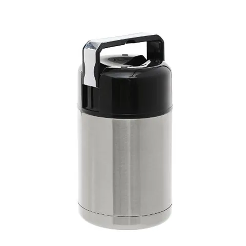 보온 밥통 실버 1L 미니 캠핑 홈 도시락 스프