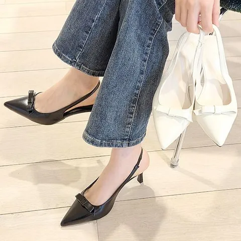 [더힐]슈즈 스틸레토 여성여자 구두 정장화 펌프스 슬링백 샌들 힐 7cm sjcc-131