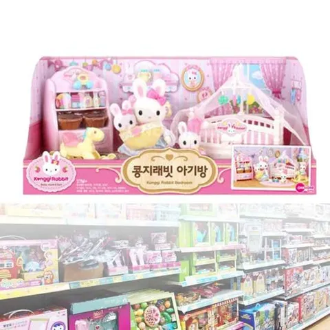 원앤원콩지래빗아기방 아기인형 리본 베이비돌 구체관절 콩지래빗