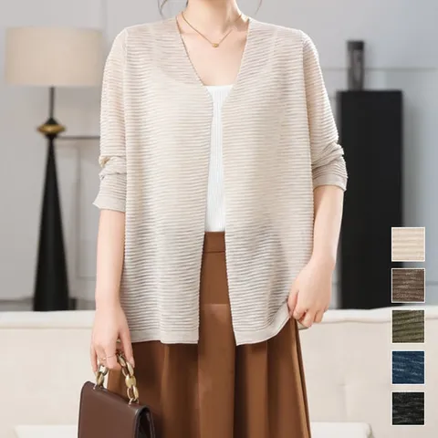 이쁘다 스이토 린넨 썸머 가디건