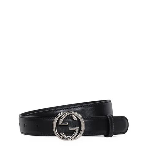 구찌 25SS 블랙 인터로킹 G 벨트 774451 0YA0N 1000