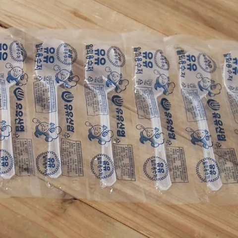 줄줄이 위생 숟가락 100P 다회용품 일회용품 일회용숟가락 다회용숟가락 숟가락 다회용 플라스틱수저 여행