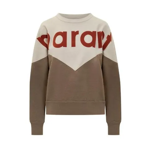 Isabel 마랑 에뚜왈 휴스턴 로고 프린트 크루넥 스웨트셔츠 23PSW0006FAA1M08E ECDK TP944184840