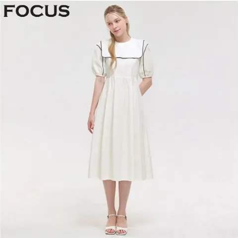 라인 포인트 세일러 카라 원피스_VFI5M1OP3611