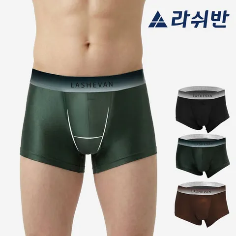 [라쉬반 프리미엄] H분리 나무소재 남자팬티 액티브 루트 3종
