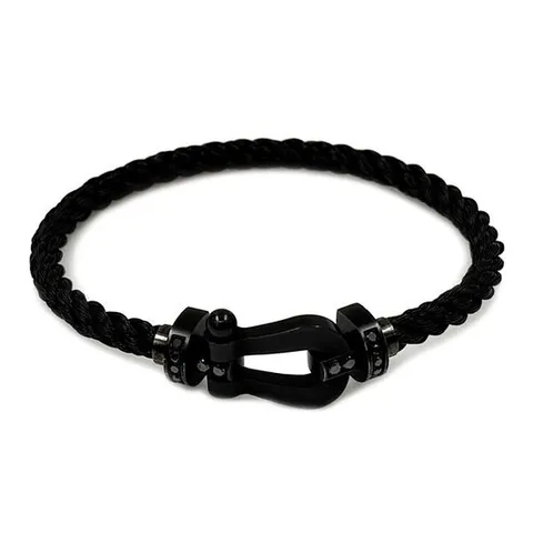 (명품) 프레드 포스텐 블랙 다이아 티타늄 라지 팔찌