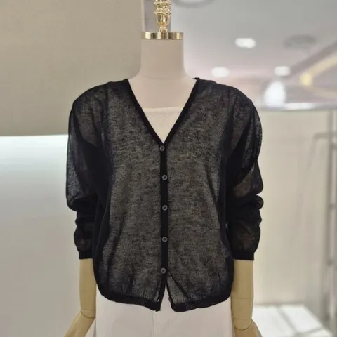 [ AK백화점 ][AB.F.Z] 3종택1 V넥 시스루 니트 가디건 (KSZ3QY311)