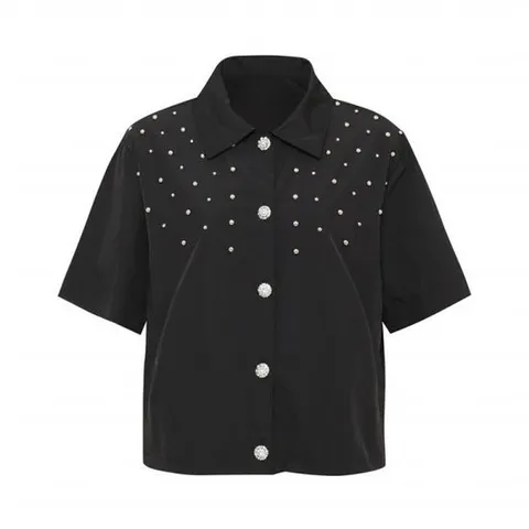 [막스까르띠지오]볼드 버튼 포인트 카라 자켓