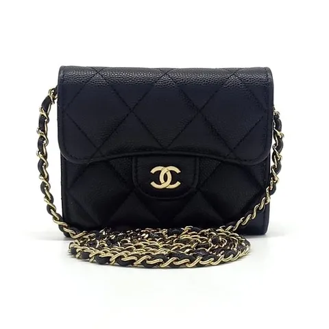 [구구스]중고명품 샤넬 캐비어 체인 카드지갑 AP0238 (NO 10185365)