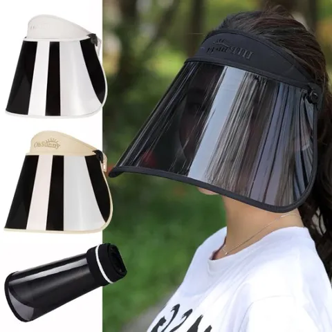 야외 여행 UV 차단 오픈탑 썬캡 선바이저 스포츠 모자