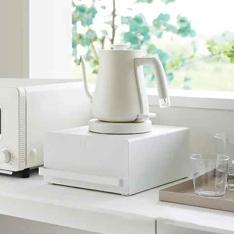 철제 슬라이드 커피캡슐 영양제 과자보관함 수납함 화이트