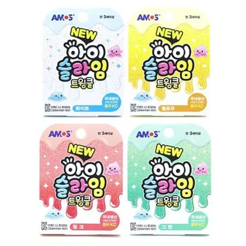 아이슬라임 트윙클 70g 4P 창의력 촉감 놀이 장난감 스퀴시