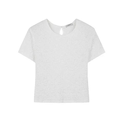 [ 롯데백화점 ][폴햄]여성 쿨 크링클 크롭 반팔 티셔츠(PHE2TR2330)