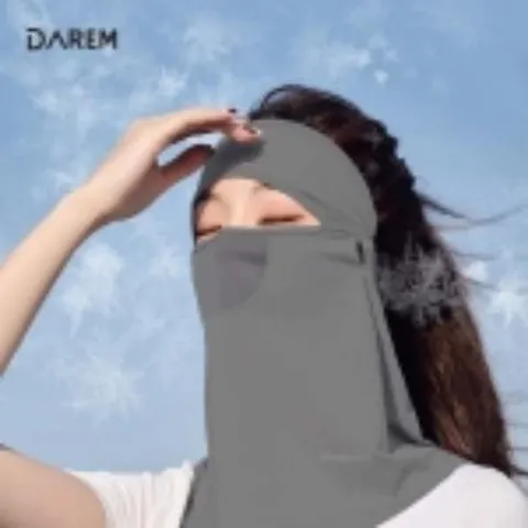 쿨마스크 골프마스크 페이스 커버 UV마스크 라이트그레이